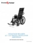 User Manual - Advantage® Recliner 19 inch Deep